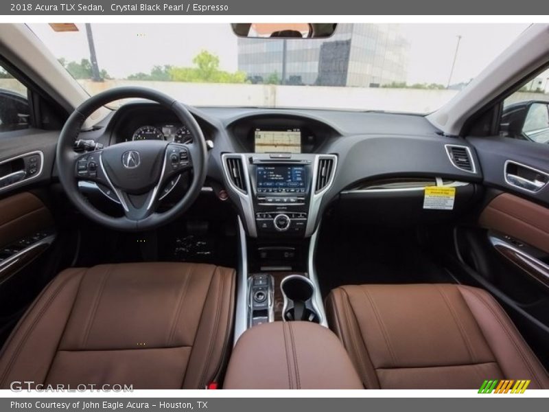 Crystal Black Pearl / Espresso 2018 Acura TLX Sedan