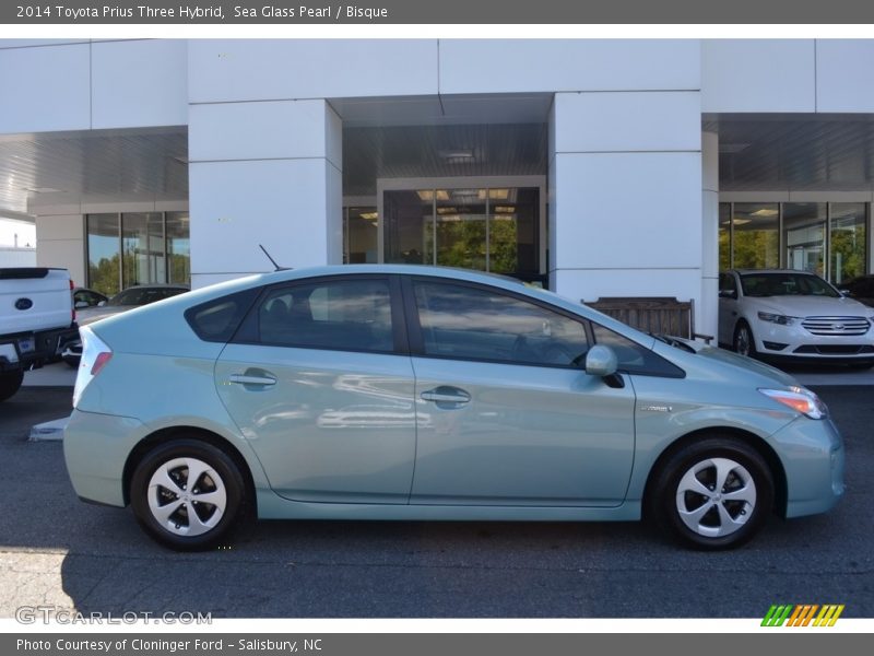 Sea Glass Pearl / Bisque 2014 Toyota Prius Three Hybrid