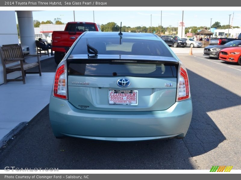 Sea Glass Pearl / Bisque 2014 Toyota Prius Three Hybrid