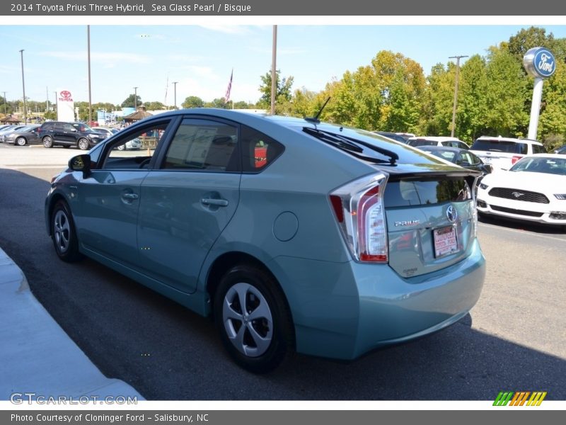 Sea Glass Pearl / Bisque 2014 Toyota Prius Three Hybrid