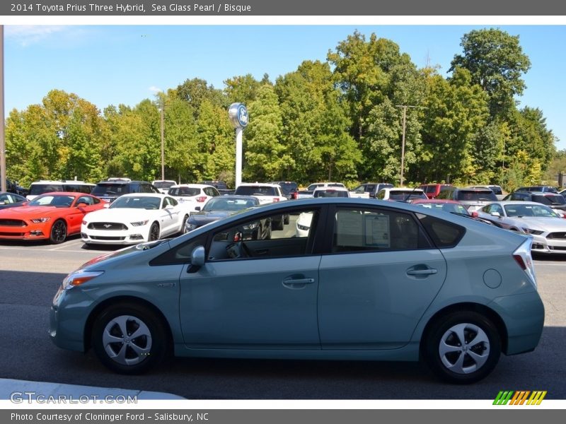 Sea Glass Pearl / Bisque 2014 Toyota Prius Three Hybrid