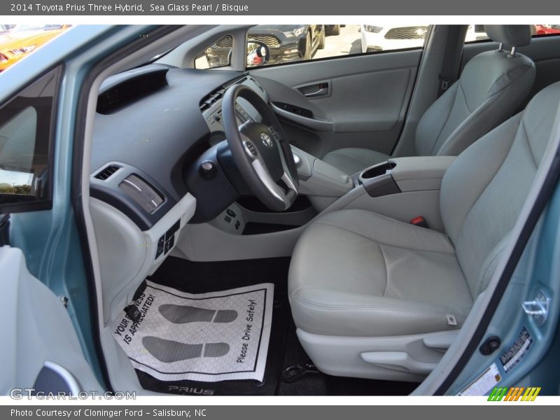 Sea Glass Pearl / Bisque 2014 Toyota Prius Three Hybrid