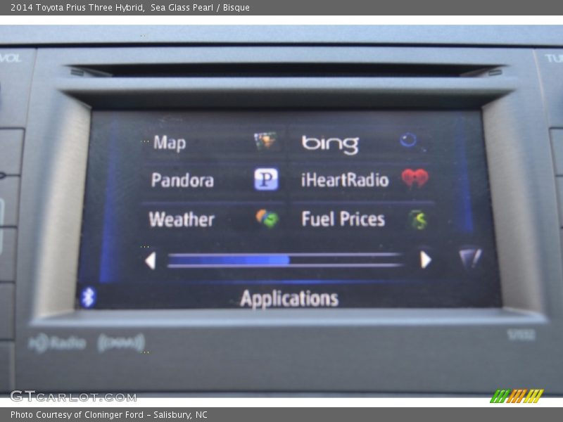 Sea Glass Pearl / Bisque 2014 Toyota Prius Three Hybrid