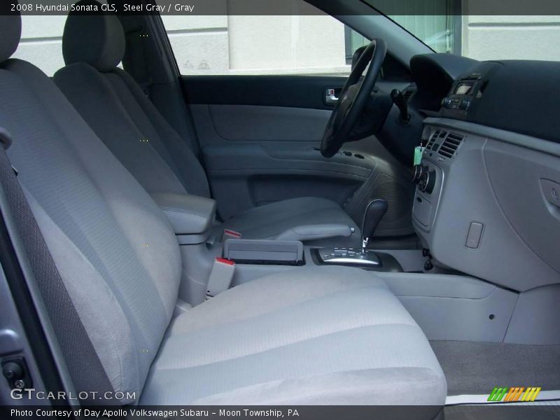 Steel Gray / Gray 2008 Hyundai Sonata GLS