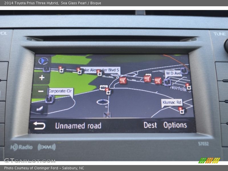 Sea Glass Pearl / Bisque 2014 Toyota Prius Three Hybrid