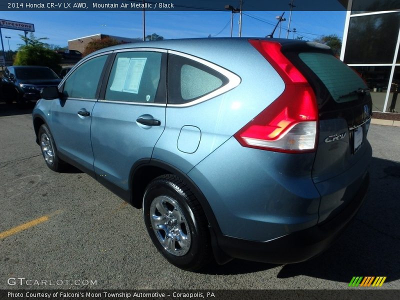 Mountain Air Metallic / Black 2014 Honda CR-V LX AWD