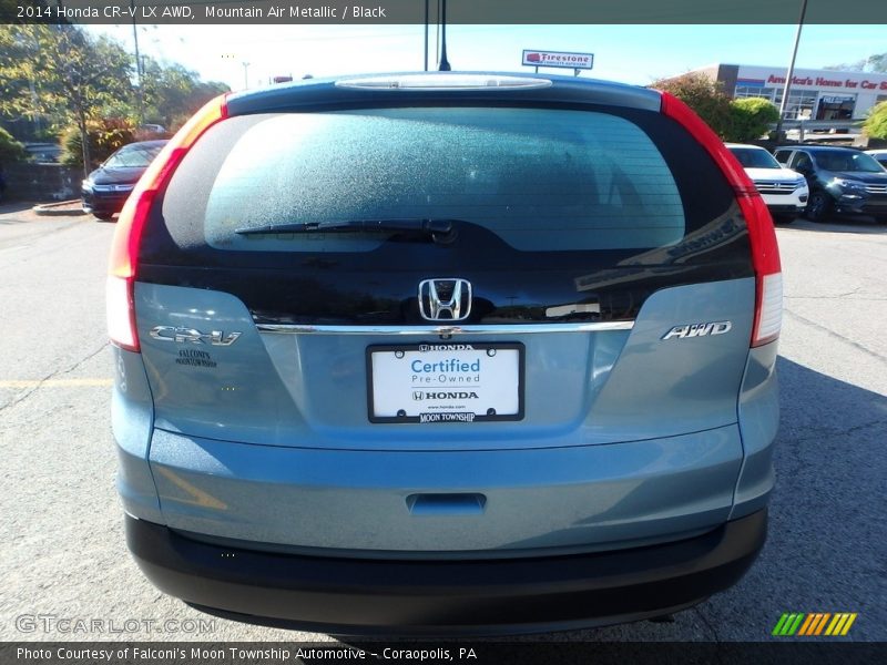 Mountain Air Metallic / Black 2014 Honda CR-V LX AWD
