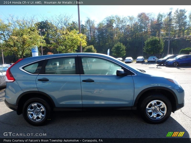 Mountain Air Metallic / Black 2014 Honda CR-V LX AWD