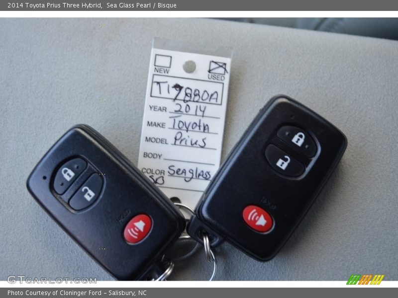 Sea Glass Pearl / Bisque 2014 Toyota Prius Three Hybrid