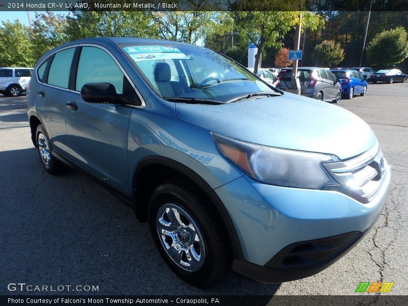 Mountain Air Metallic / Black 2014 Honda CR-V LX AWD