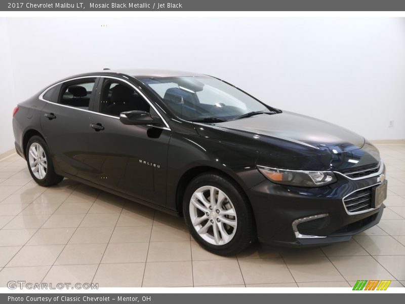 Mosaic Black Metallic / Jet Black 2017 Chevrolet Malibu LT