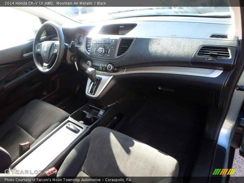 Mountain Air Metallic / Black 2014 Honda CR-V LX AWD