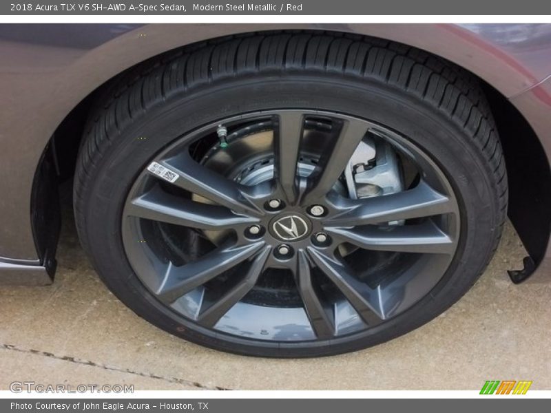 Modern Steel Metallic / Red 2018 Acura TLX V6 SH-AWD A-Spec Sedan