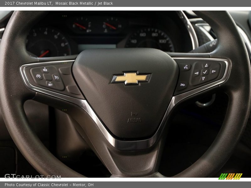 Mosaic Black Metallic / Jet Black 2017 Chevrolet Malibu LT