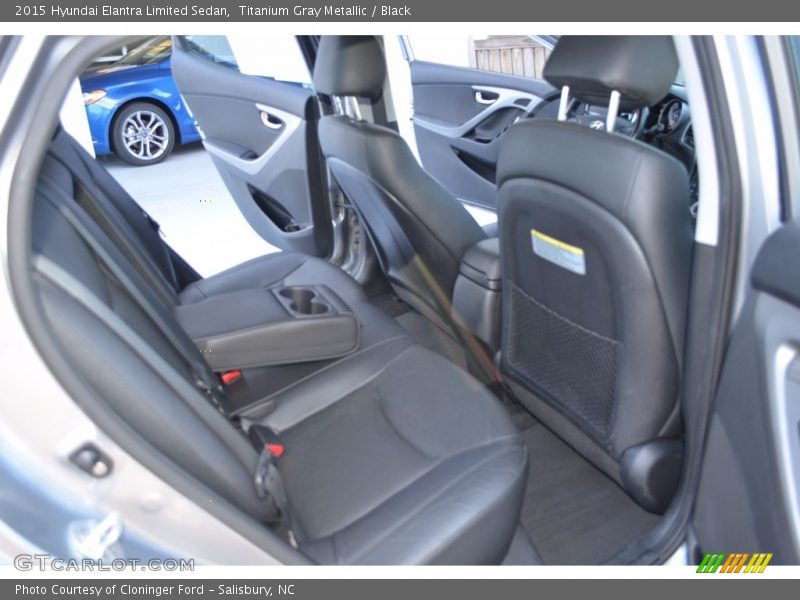 Titanium Gray Metallic / Black 2015 Hyundai Elantra Limited Sedan