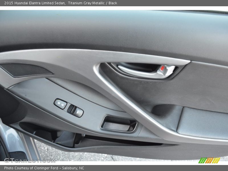 Titanium Gray Metallic / Black 2015 Hyundai Elantra Limited Sedan
