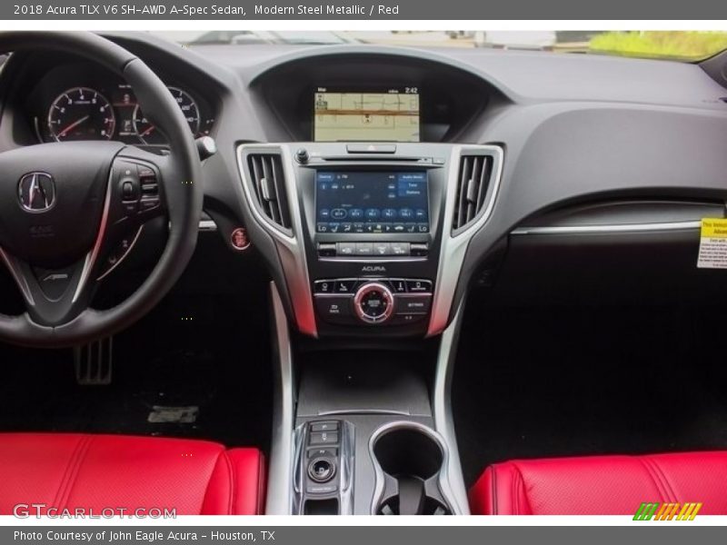 Modern Steel Metallic / Red 2018 Acura TLX V6 SH-AWD A-Spec Sedan