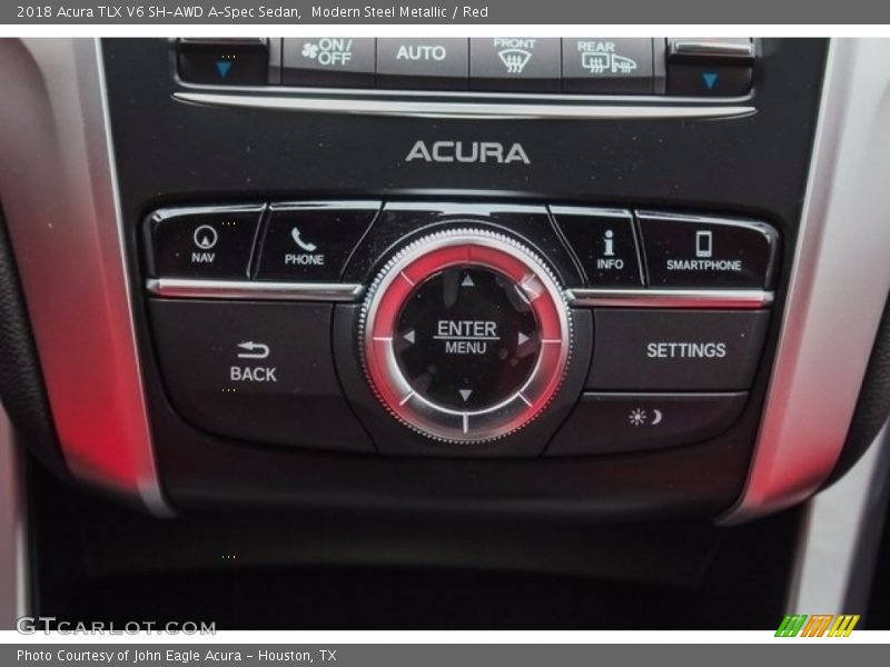 Modern Steel Metallic / Red 2018 Acura TLX V6 SH-AWD A-Spec Sedan