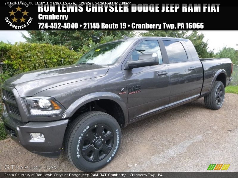 Granite Crystal Metallic / Black 2017 Ram 2500 Laramie Mega Cab 4x4