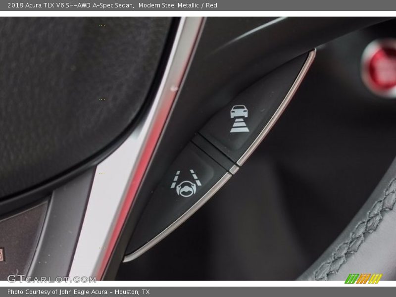 Modern Steel Metallic / Red 2018 Acura TLX V6 SH-AWD A-Spec Sedan