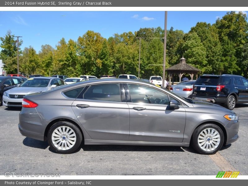 Sterling Gray / Charcoal Black 2014 Ford Fusion Hybrid SE