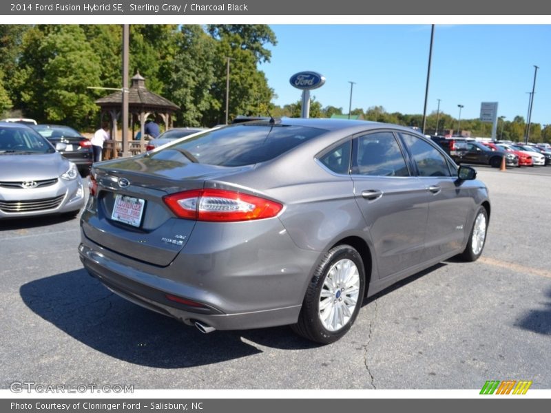 Sterling Gray / Charcoal Black 2014 Ford Fusion Hybrid SE