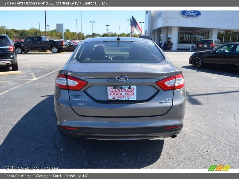 Sterling Gray / Charcoal Black 2014 Ford Fusion Hybrid SE