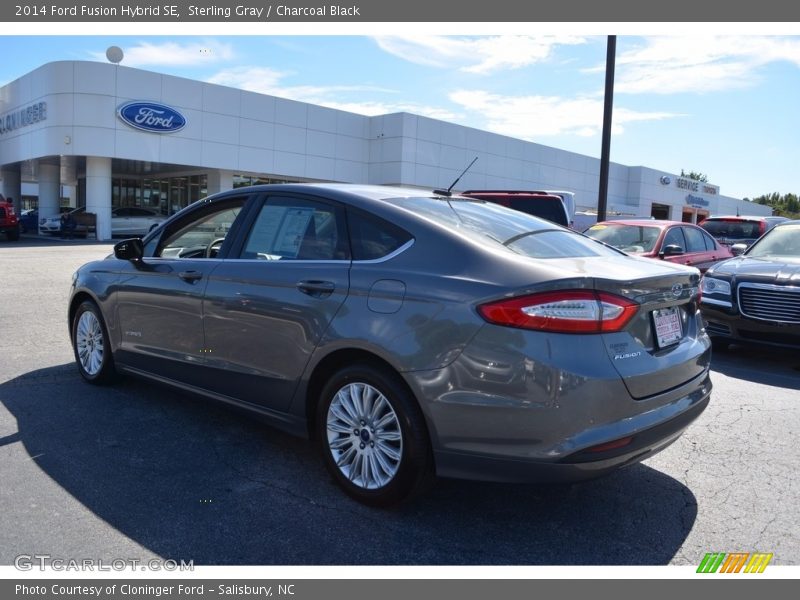 Sterling Gray / Charcoal Black 2014 Ford Fusion Hybrid SE