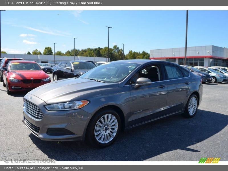 Sterling Gray / Charcoal Black 2014 Ford Fusion Hybrid SE