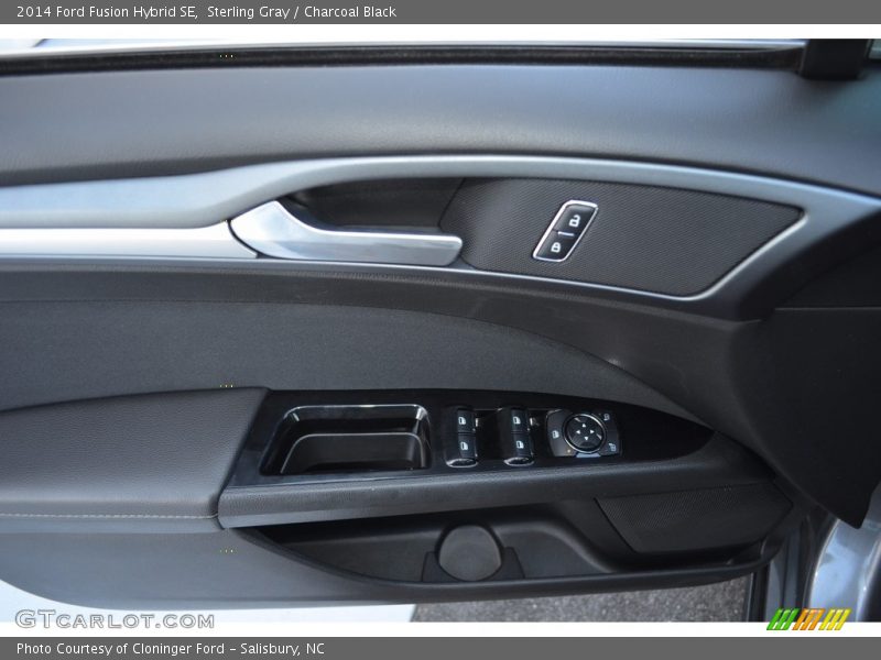 Sterling Gray / Charcoal Black 2014 Ford Fusion Hybrid SE