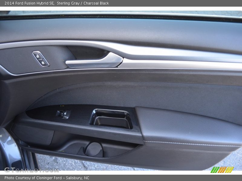 Sterling Gray / Charcoal Black 2014 Ford Fusion Hybrid SE