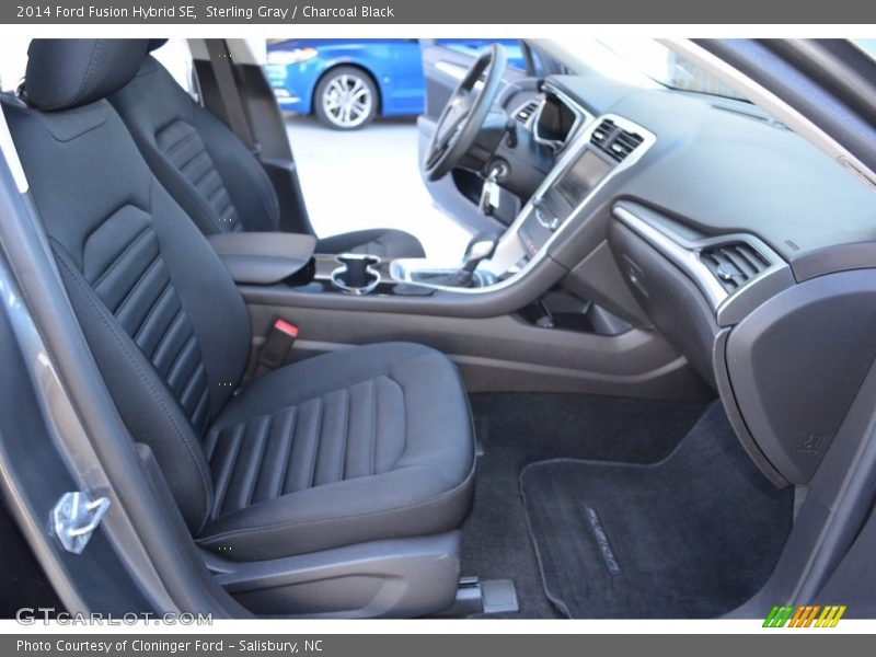 Sterling Gray / Charcoal Black 2014 Ford Fusion Hybrid SE
