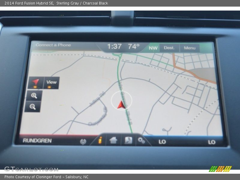 Sterling Gray / Charcoal Black 2014 Ford Fusion Hybrid SE