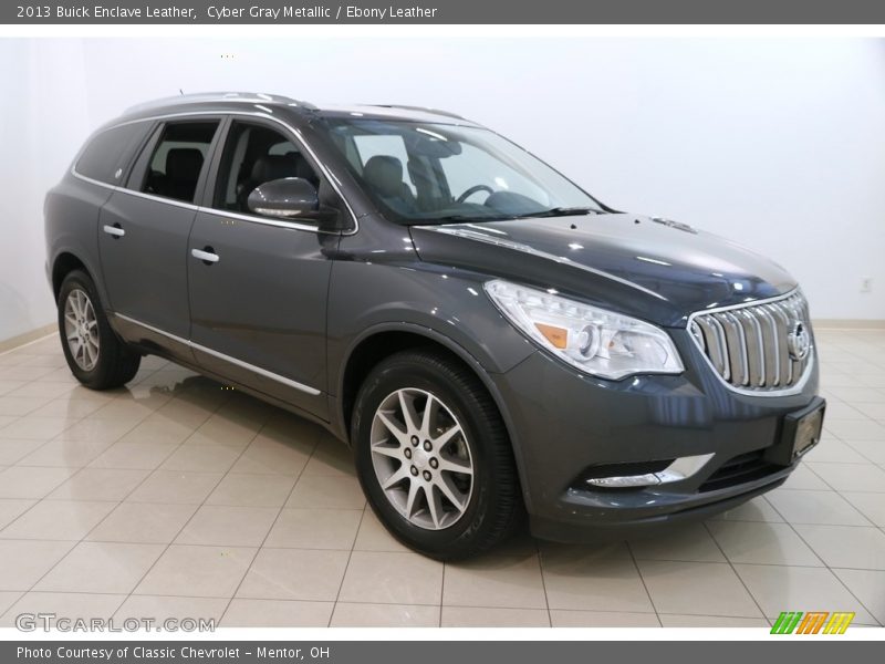 Cyber Gray Metallic / Ebony Leather 2013 Buick Enclave Leather