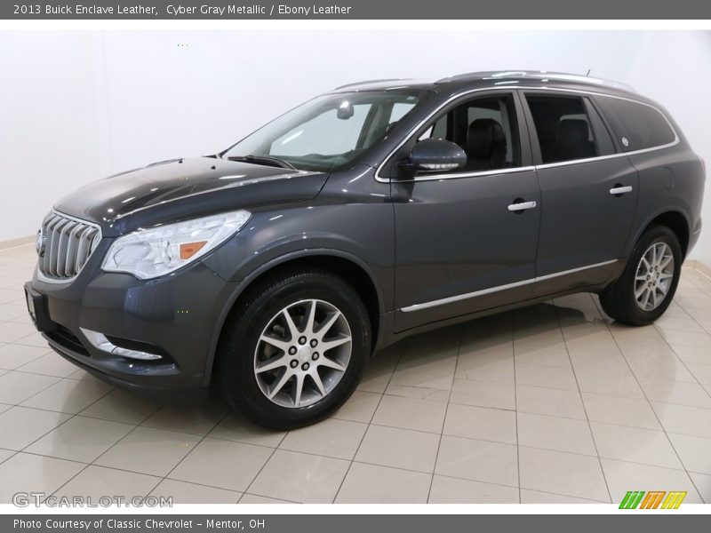 Cyber Gray Metallic / Ebony Leather 2013 Buick Enclave Leather