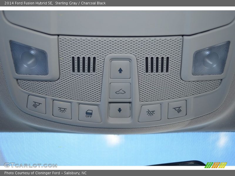 Sterling Gray / Charcoal Black 2014 Ford Fusion Hybrid SE