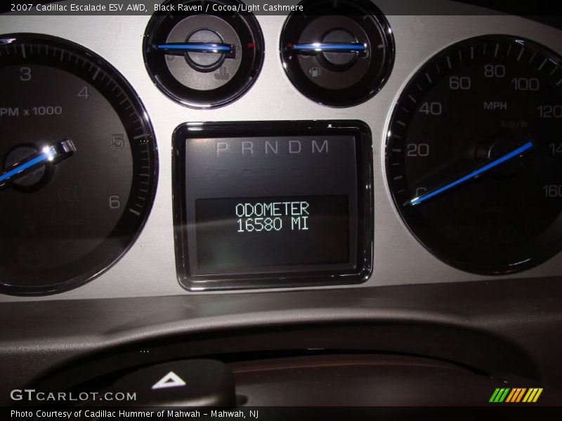 Black Raven / Cocoa/Light Cashmere 2007 Cadillac Escalade ESV AWD
