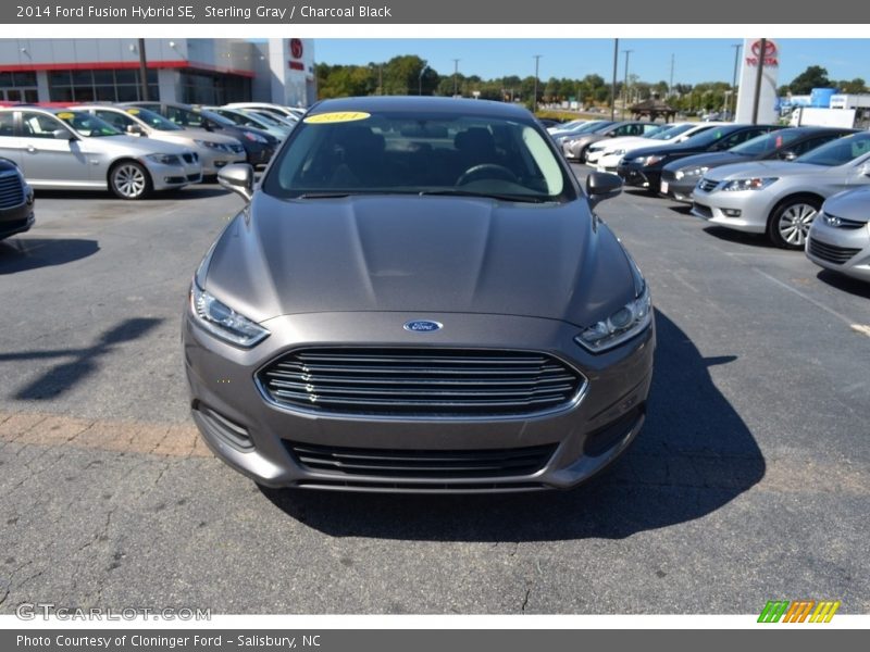 Sterling Gray / Charcoal Black 2014 Ford Fusion Hybrid SE