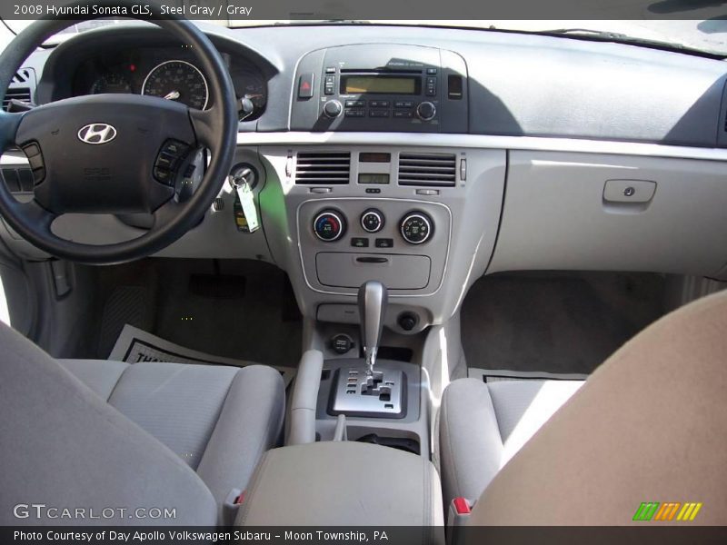 Steel Gray / Gray 2008 Hyundai Sonata GLS