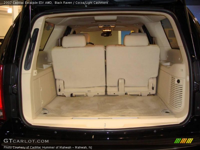 Black Raven / Cocoa/Light Cashmere 2007 Cadillac Escalade ESV AWD