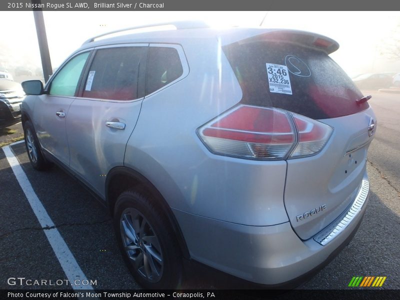Brilliant Silver / Charcoal 2015 Nissan Rogue SL AWD