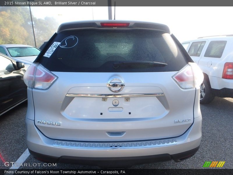 Brilliant Silver / Charcoal 2015 Nissan Rogue SL AWD