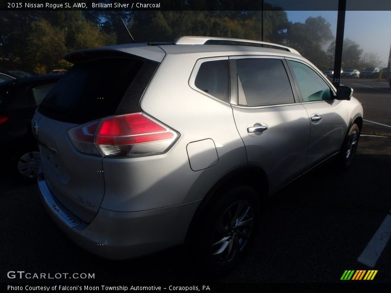 Brilliant Silver / Charcoal 2015 Nissan Rogue SL AWD