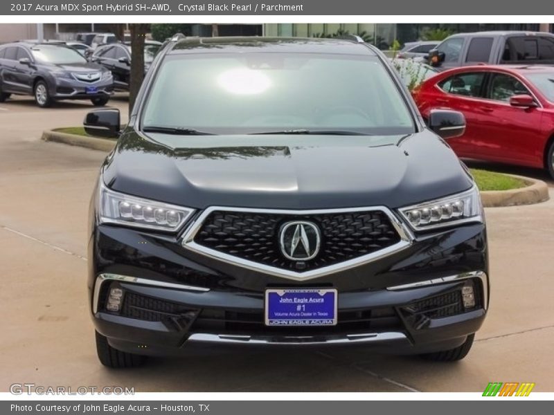 Crystal Black Pearl / Parchment 2017 Acura MDX Sport Hybrid SH-AWD