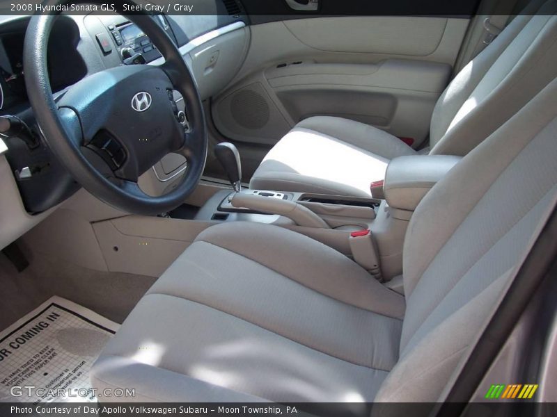 Steel Gray / Gray 2008 Hyundai Sonata GLS