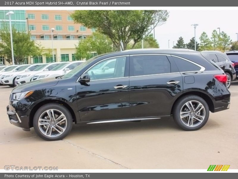 Crystal Black Pearl / Parchment 2017 Acura MDX Sport Hybrid SH-AWD