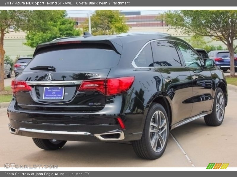 Crystal Black Pearl / Parchment 2017 Acura MDX Sport Hybrid SH-AWD