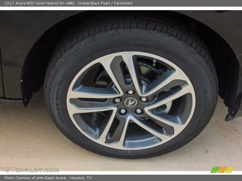 Crystal Black Pearl / Parchment 2017 Acura MDX Sport Hybrid SH-AWD