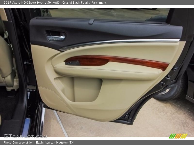 Crystal Black Pearl / Parchment 2017 Acura MDX Sport Hybrid SH-AWD