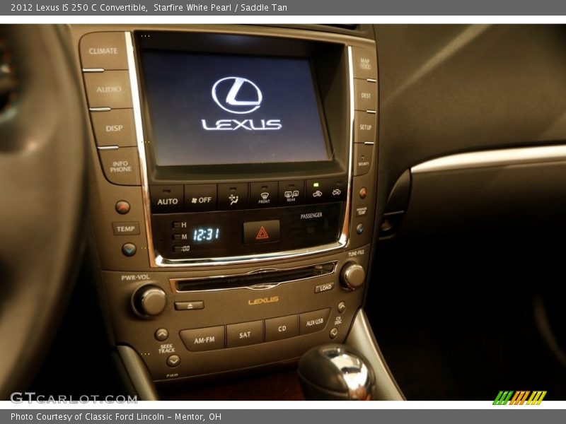 Starfire White Pearl / Saddle Tan 2012 Lexus IS 250 C Convertible